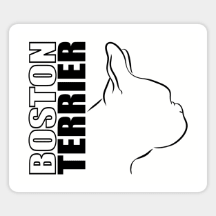 Boston Terrier profile dog lover Bostie Magnet